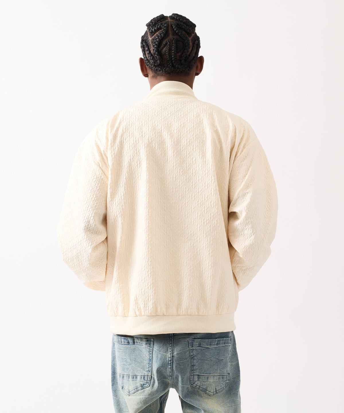 Reason Clothing Best Seller | Coaches Chenille Jacket - Cream