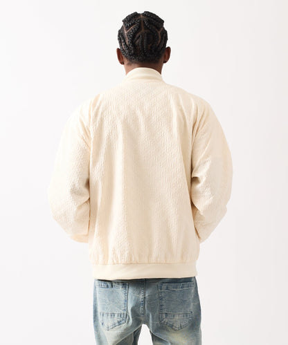 Reason Clothing Best Seller | Coaches Chenille Jacket - Cream