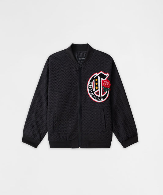 Reason Clothing Recommended | Coaches Chenille Jacket - Black
