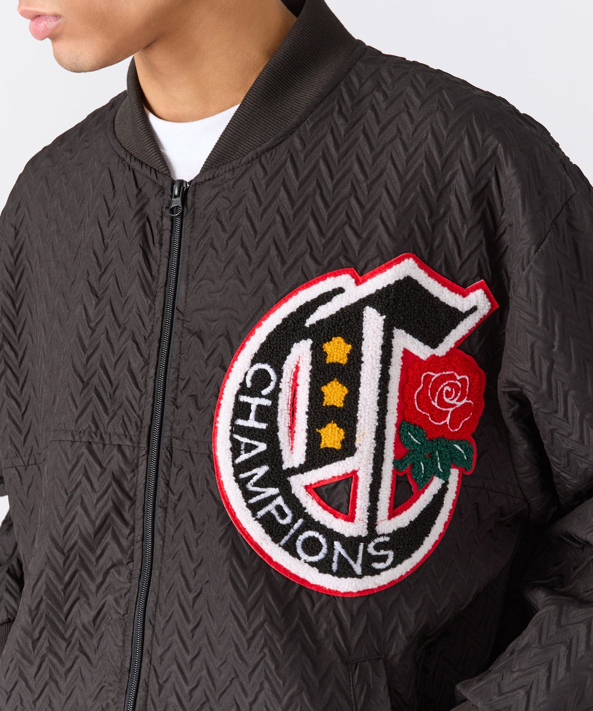 Reason Clothing Recommended | Coaches Chenille Jacket - Black