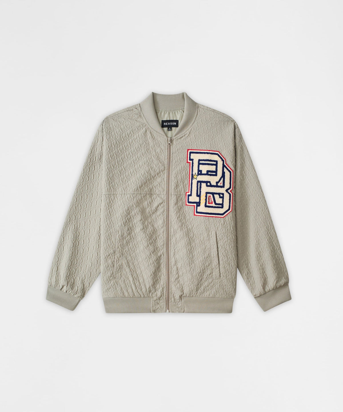 Reason Clothing Premium | Coaches Chenille Jacket - Light Green