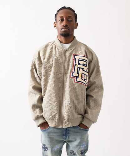 Reason Clothing Premium | Coaches Chenille Jacket - Light Green