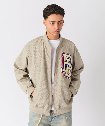 Reason Clothing Premium | Coaches Chenille Jacket - Light Green