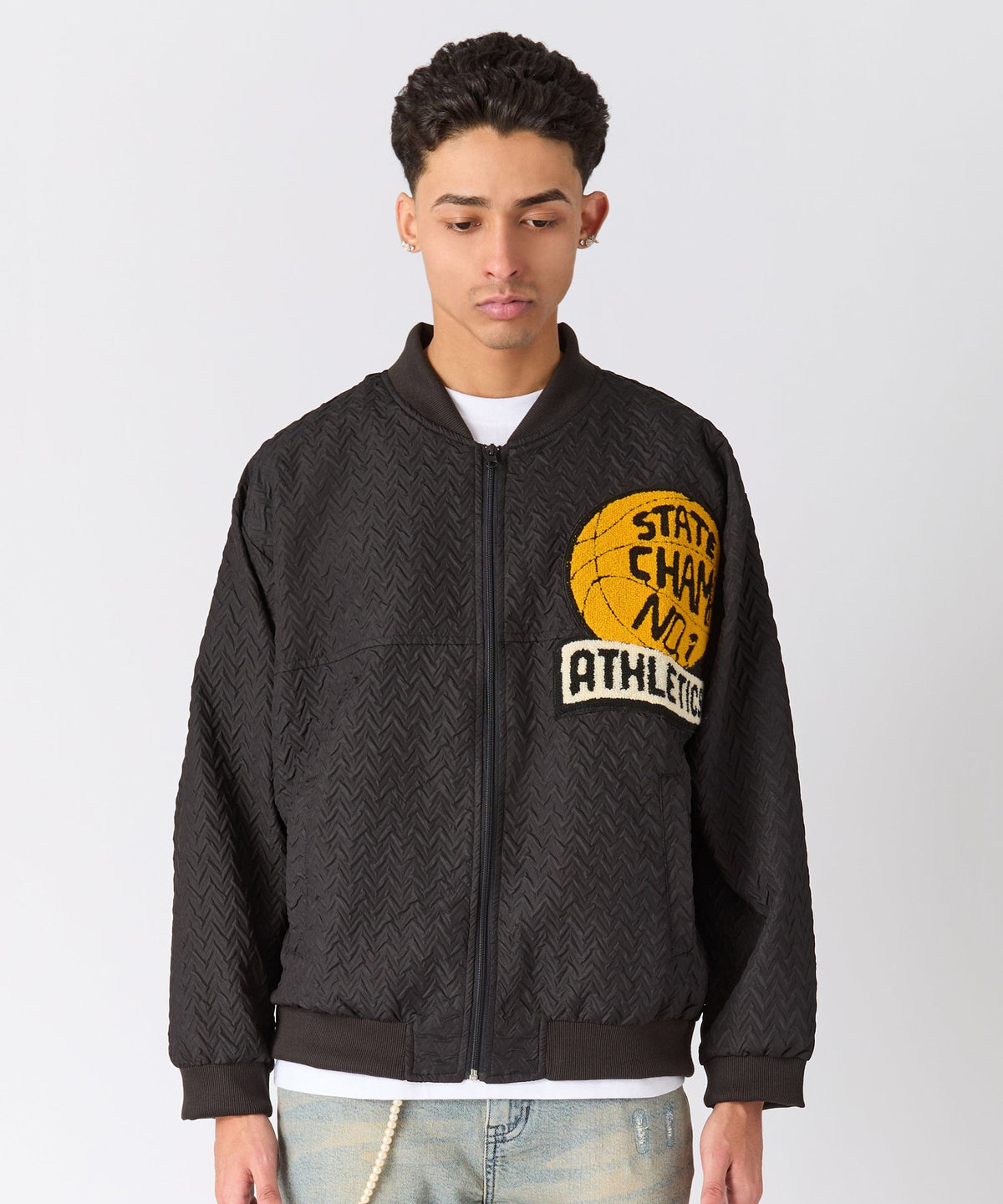 Reason Clothing Sale | Coaches Chenille Jacket - Black