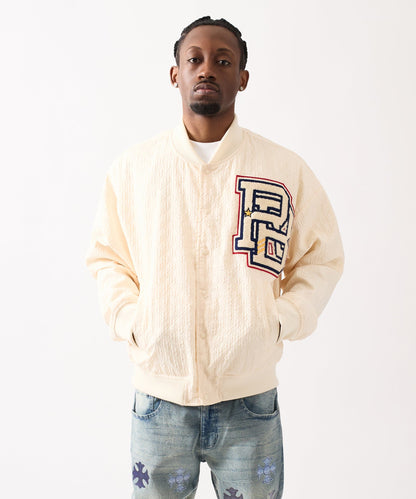 Reason Clothing Hot Sale | Coaches Chenille Jacket - White