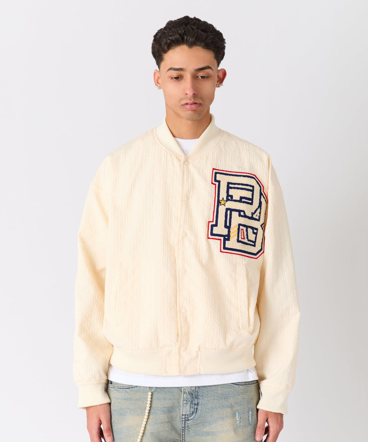 Reason Clothing Hot Sale | Coaches Chenille Jacket - White