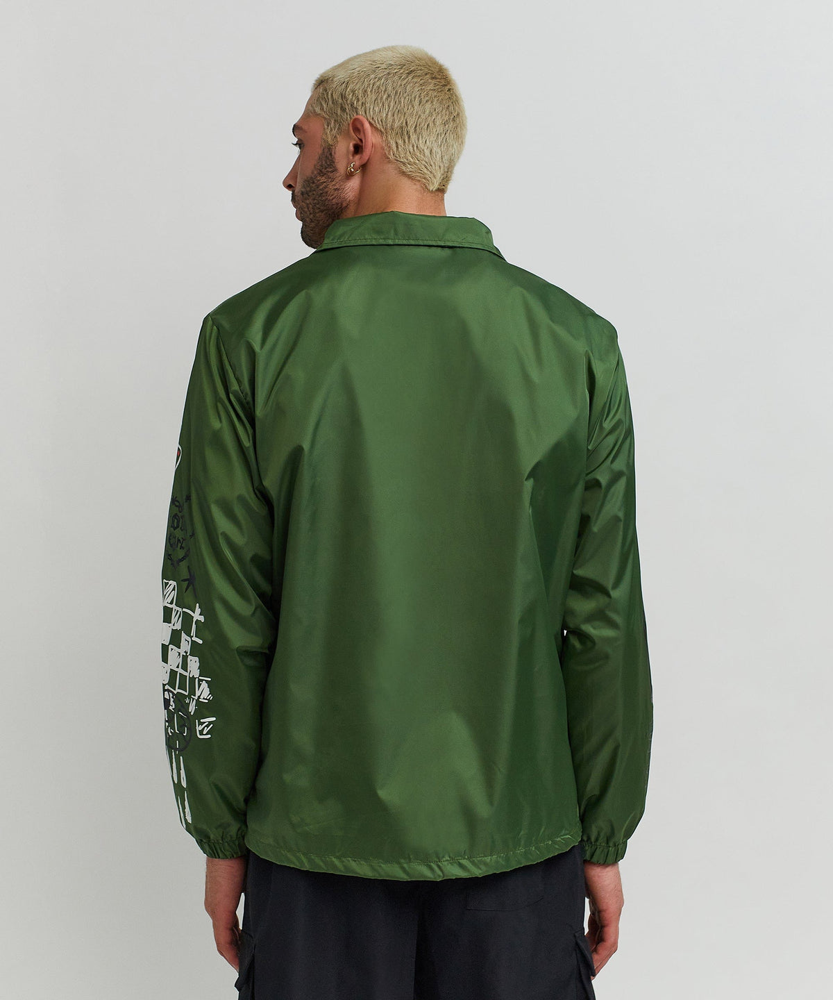 Reason Clothing Best Price | Gritty Coaches Jacket - Olive Greeen
