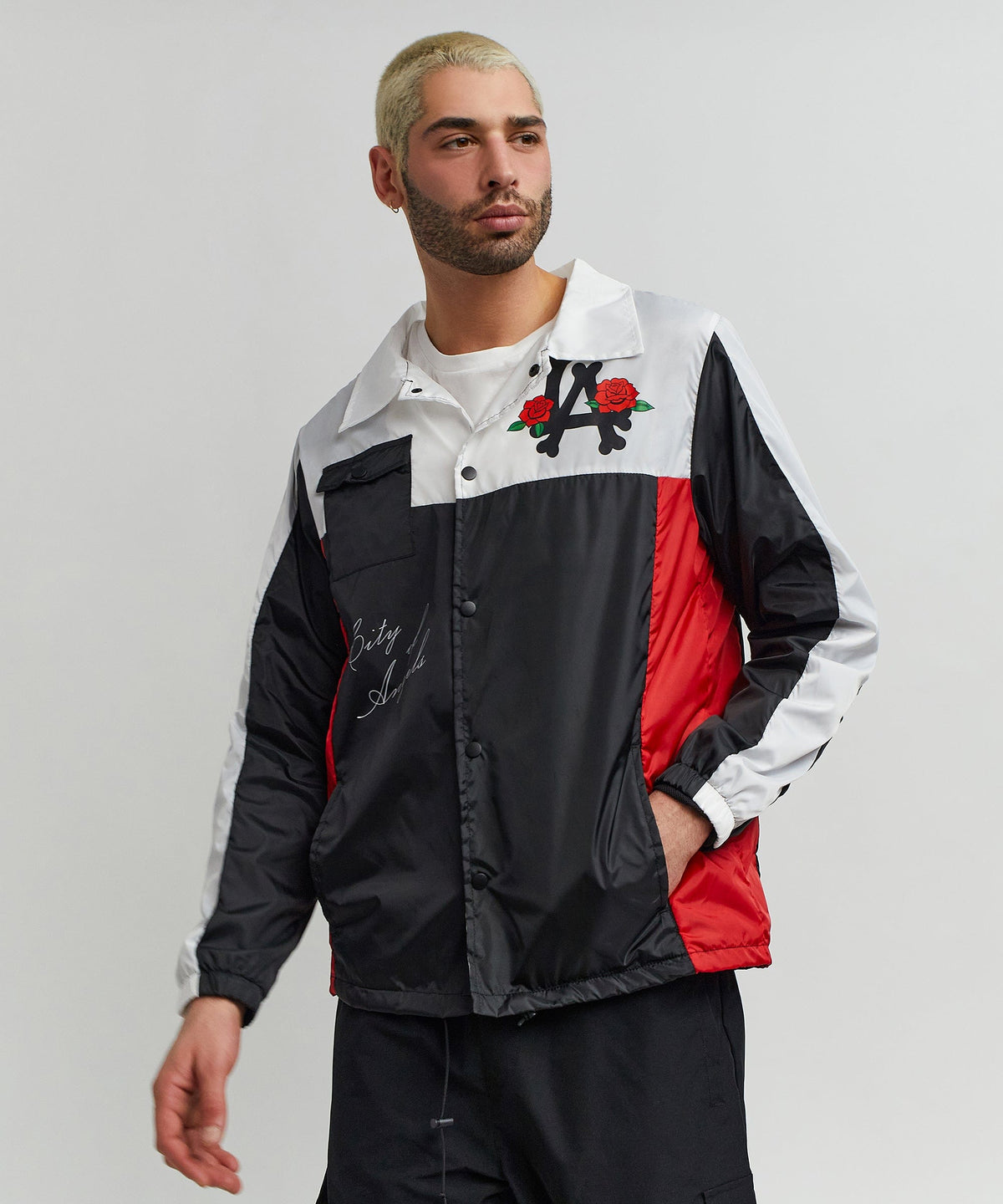 Reason Clothing Best Price | Los Angeles Coaches Jacket - Black