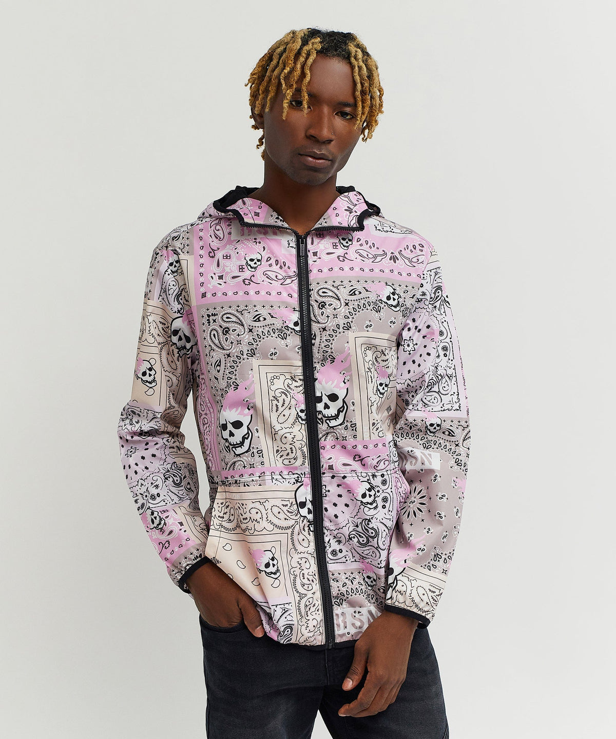 Reason Clothing Sale | Paisley Full Zip Anorak