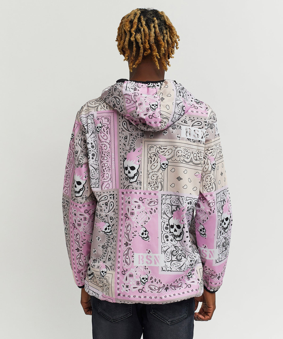 Reason Clothing Sale | Paisley Full Zip Anorak