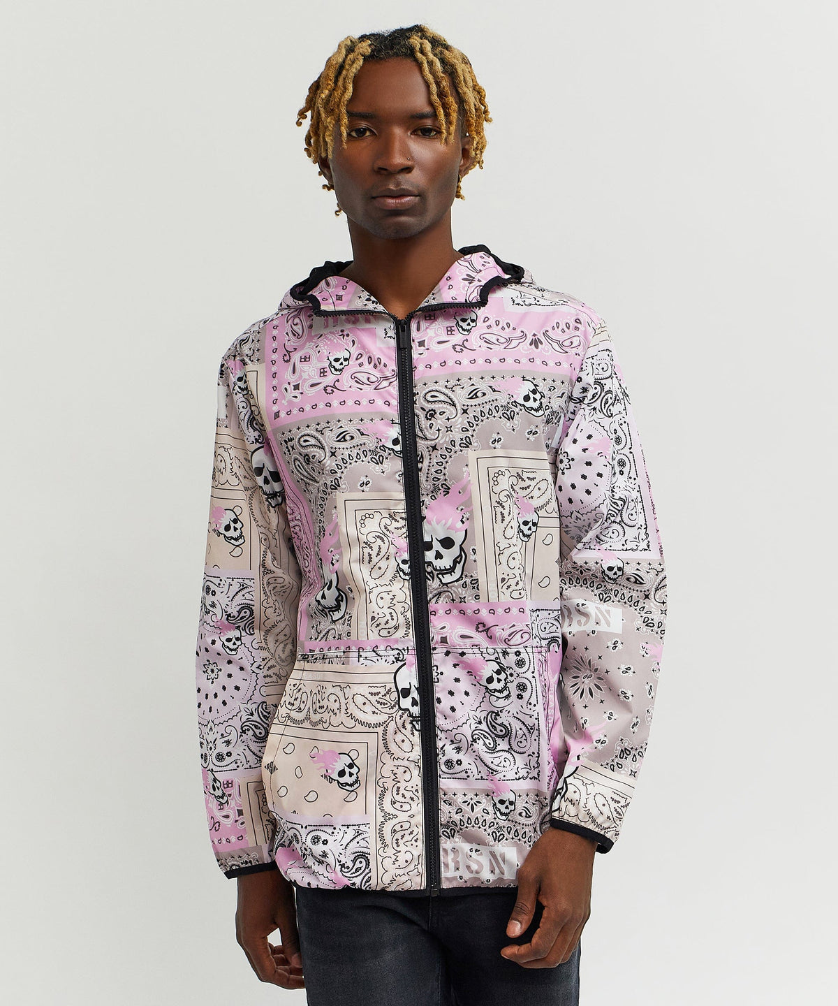 Reason Clothing Sale | Paisley Full Zip Anorak