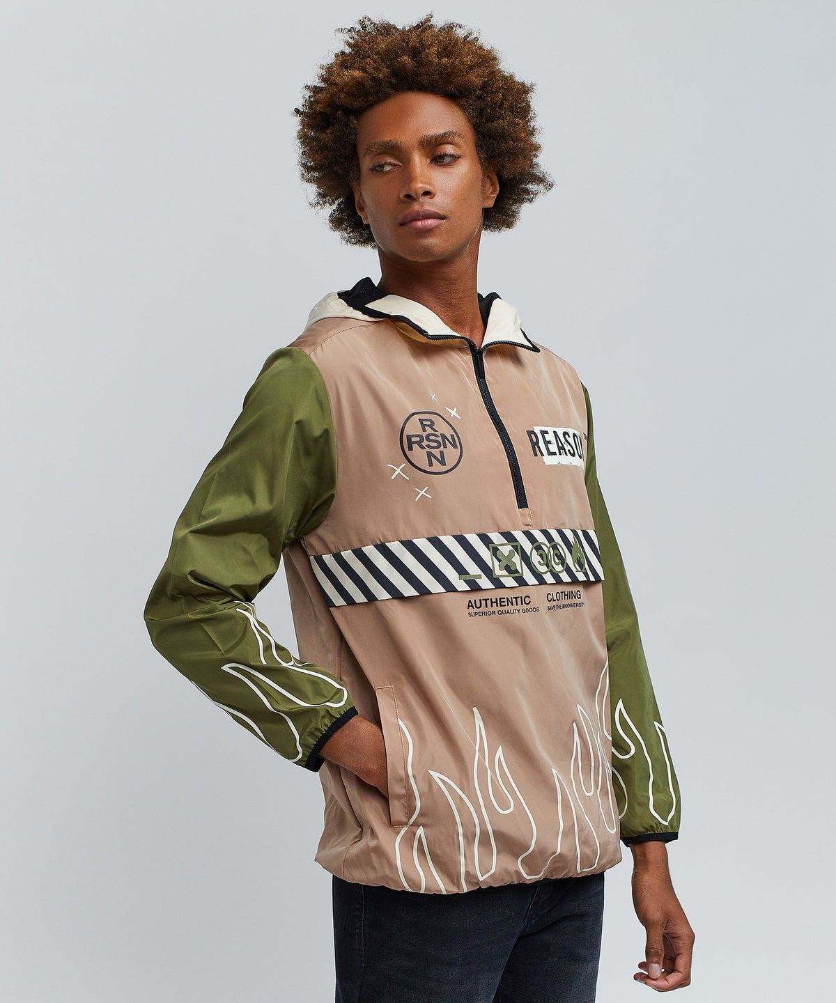Reason Clothing Signature | Built To Last Pullover Jacket