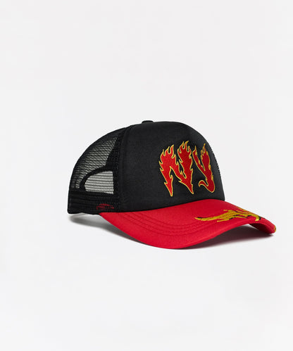 Reason Clothing Featured | NY Graphic Trucker Hat - Black/Red