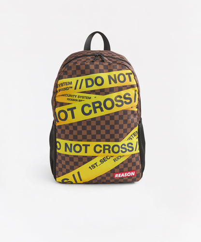 Reason Clothing Trending | Do Not Cross Backpack - Brown
