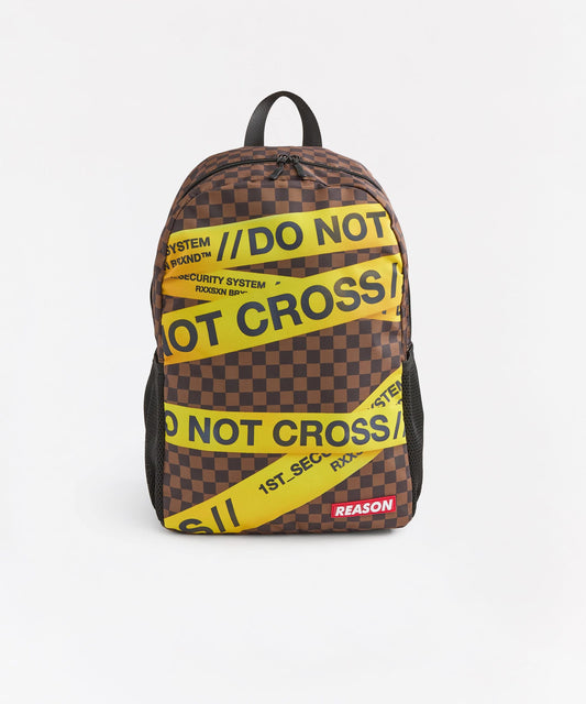 Reason Clothing Trending | Do Not Cross Backpack - Brown