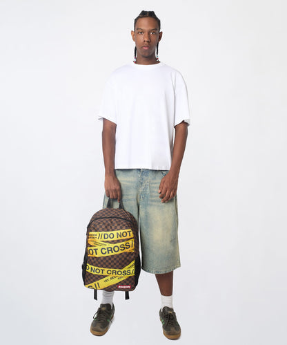 Reason Clothing Trending | Do Not Cross Backpack - Brown