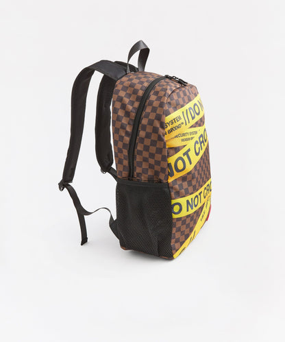 Reason Clothing Trending | Do Not Cross Backpack - Brown