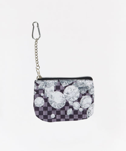 Reason Clothing Signature | Diamond Checker Print Coin Pouch
