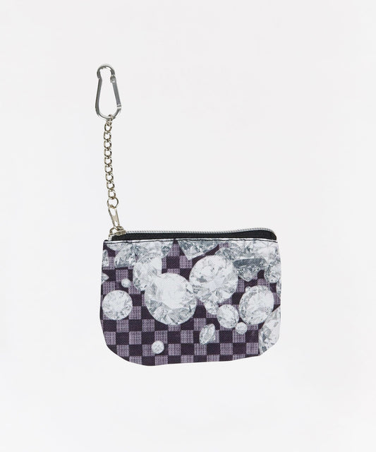 Reason Clothing Signature | Diamond Checker Print Coin Pouch