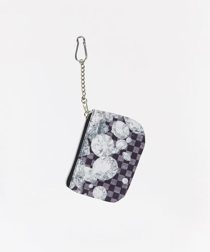 Reason Clothing Signature | Diamond Checker Print Coin Pouch