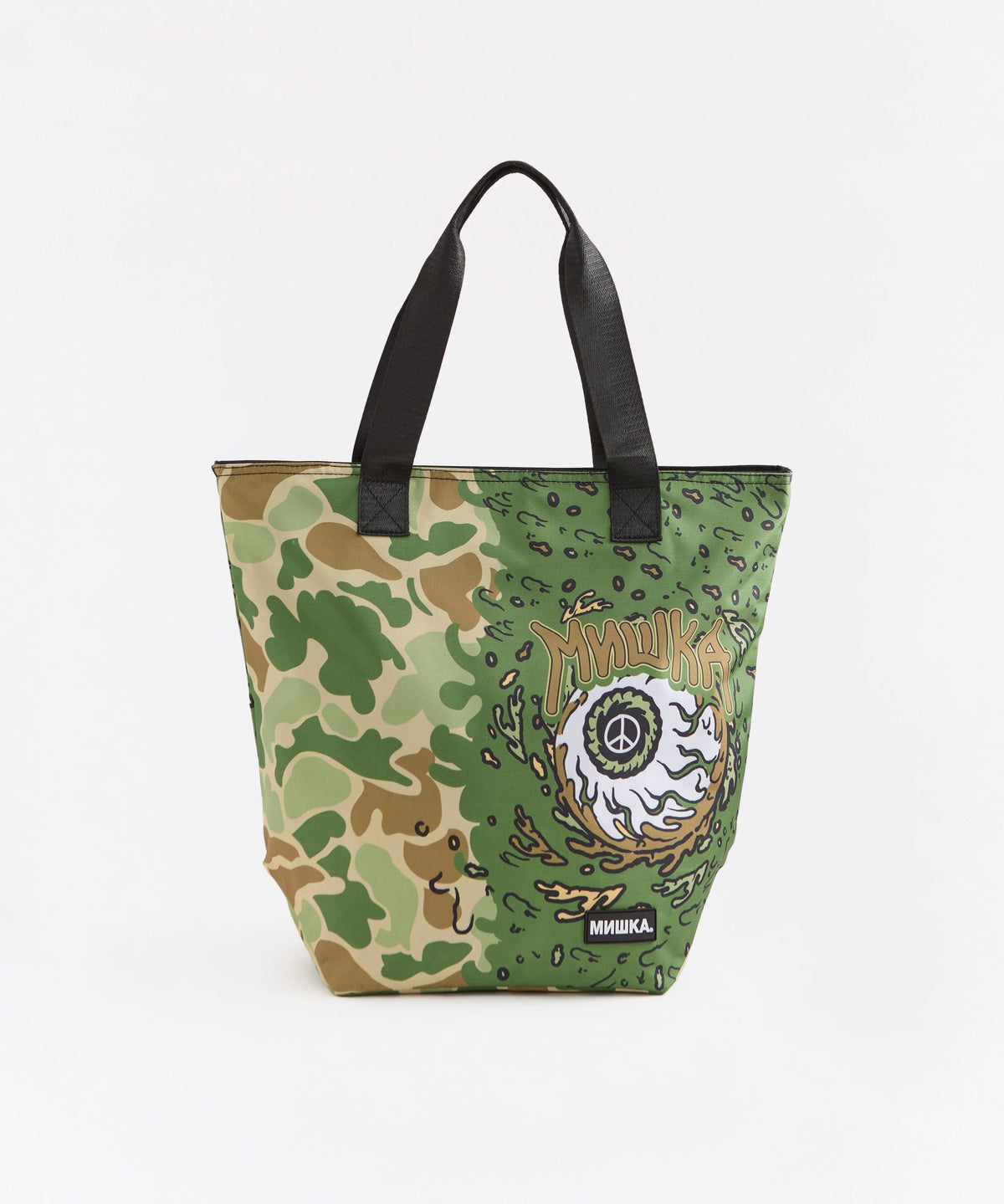 Reason Clothing Premium | Mishka Eyeball Tote Bag - Olive Green