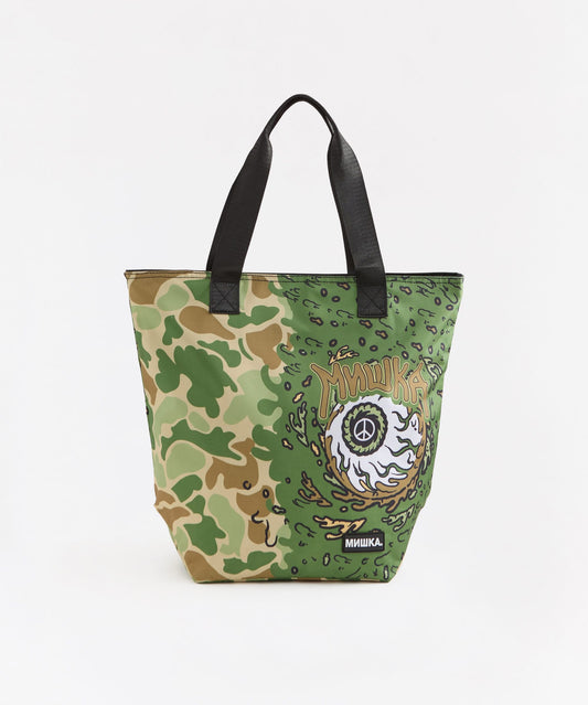 Reason Clothing Premium | Mishka Eyeball Tote Bag - Olive Green