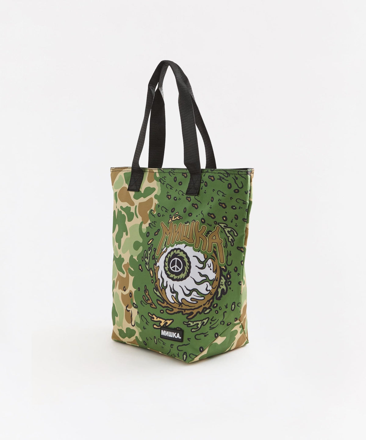 Reason Clothing Premium | Mishka Eyeball Tote Bag - Olive Green
