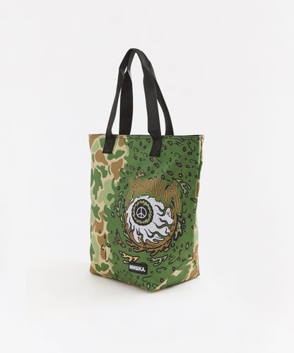 Reason Clothing Premium | Mishka Eyeball Tote Bag - Olive Green