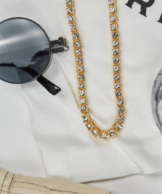 Reason Clothing Latest | Tennis Diamond Chain Necklace