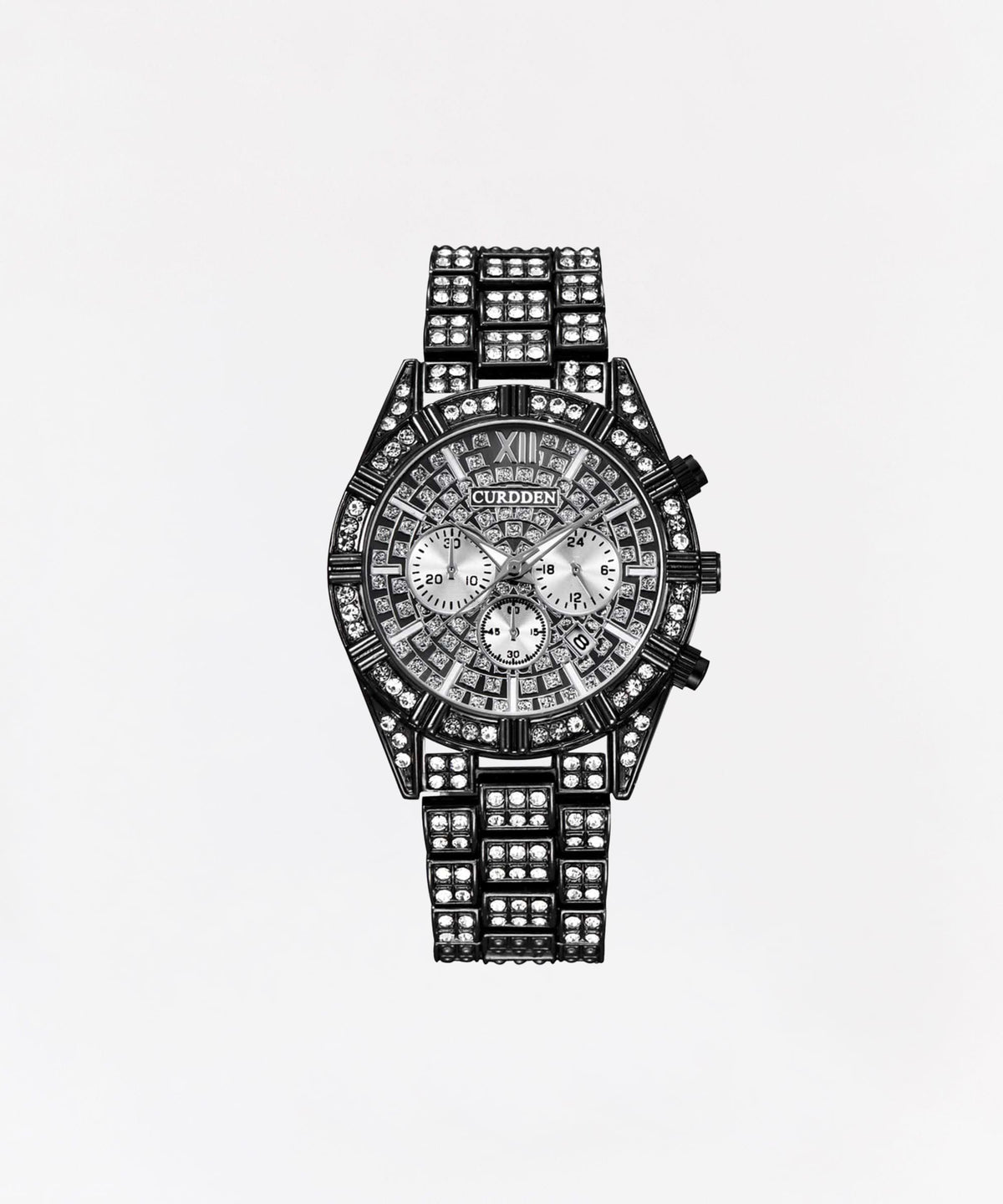 Reason Clothing Top Pick | Santorini Silver Black Diamond Watch