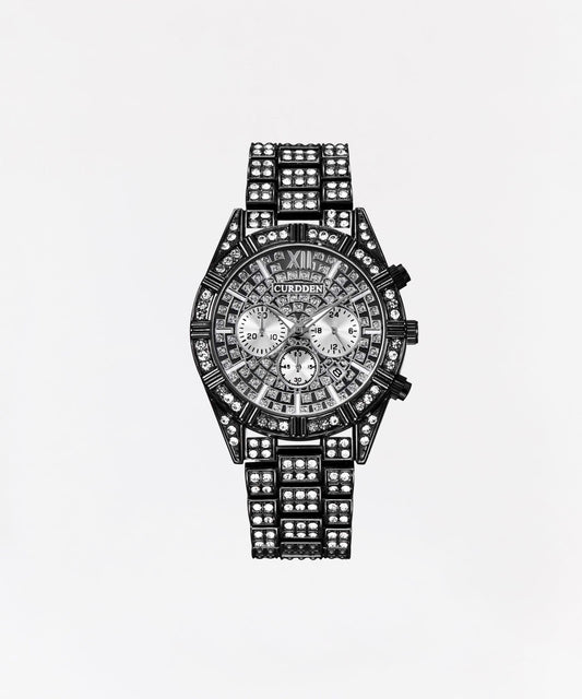 Reason Clothing Top Pick | Santorini Silver Black Diamond Watch