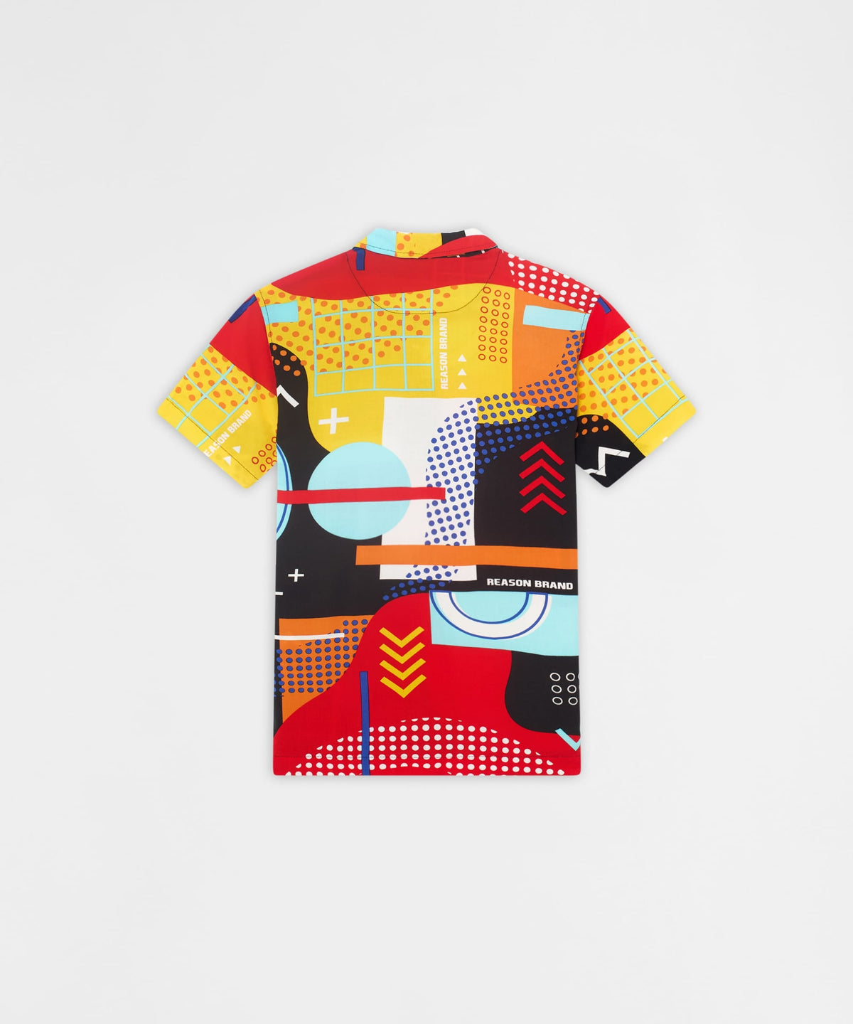 Reason Clothing Featured | Retro Grid Viscose Button-Down Short Sleeve Shirt