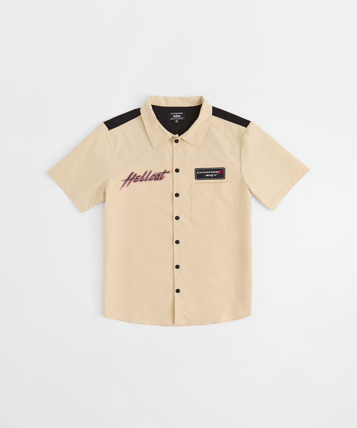 Reason Clothing Exclusive | Dodge Hellcat Mechanics Button Down Shirt - Khaki