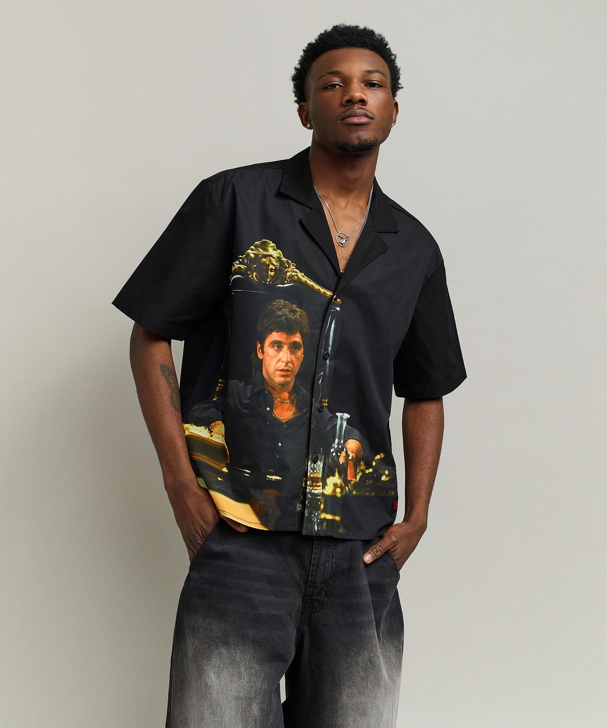 Reason Clothing Discount | Scarface Button-Down Shirt