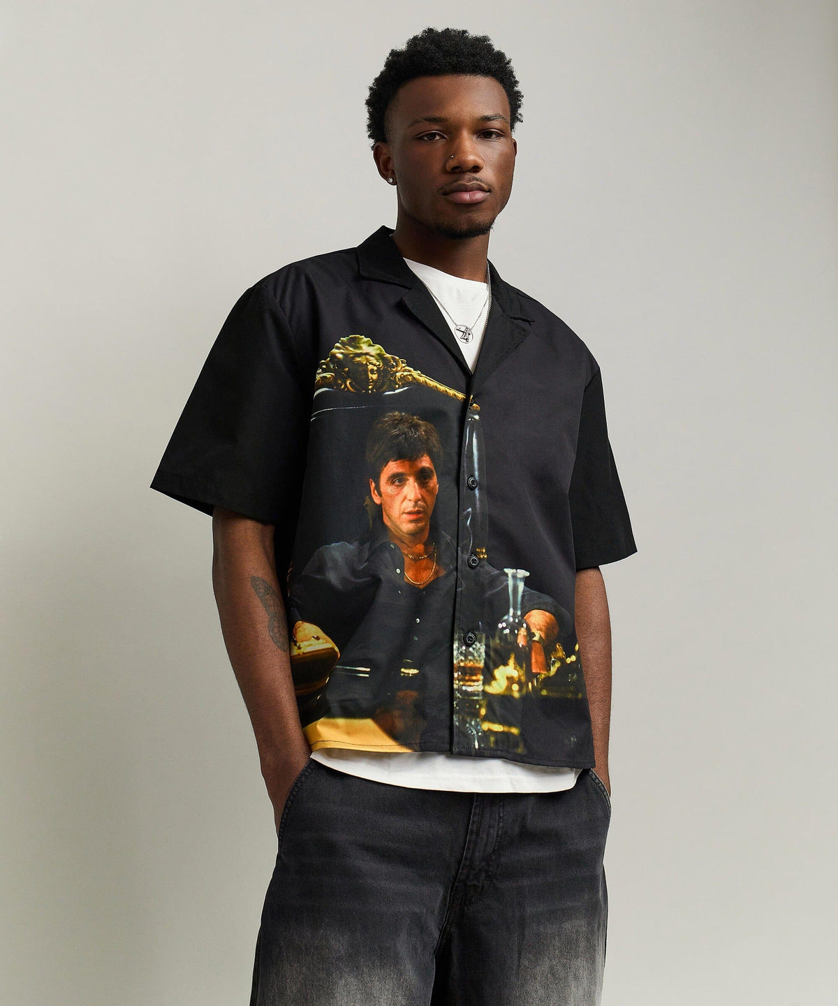 Reason Clothing Discount | Scarface Button-Down Shirt