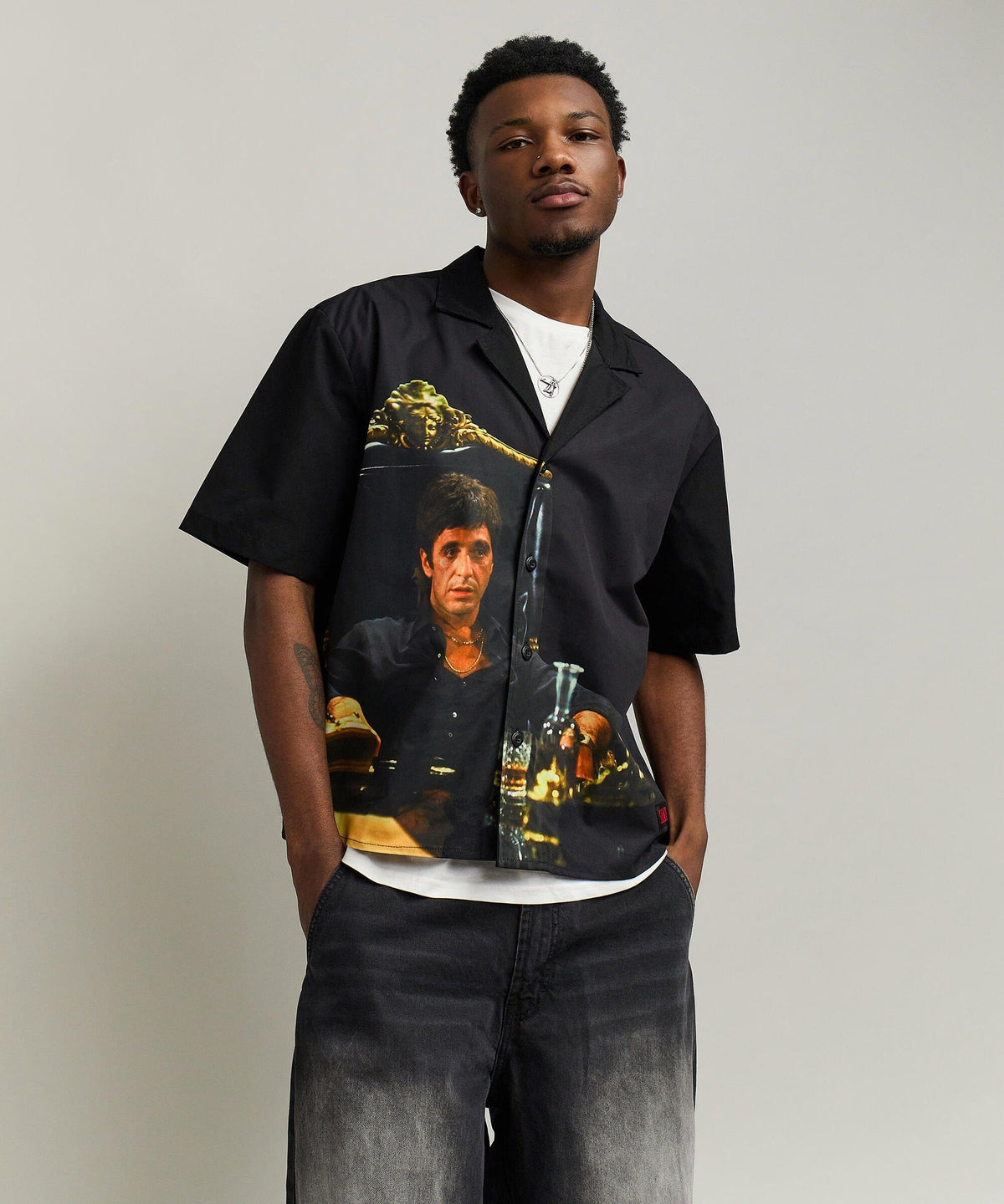 Reason Clothing Discount | Scarface Button-Down Shirt