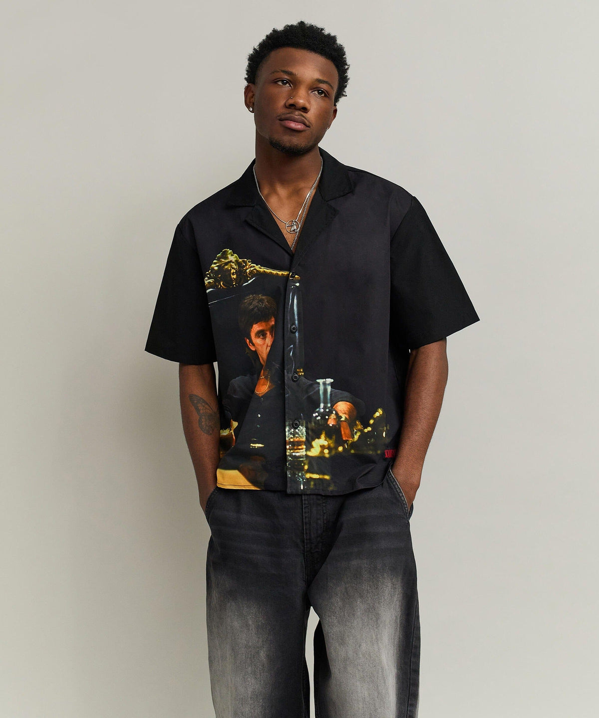 Reason Clothing Discount | Scarface Button-Down Shirt