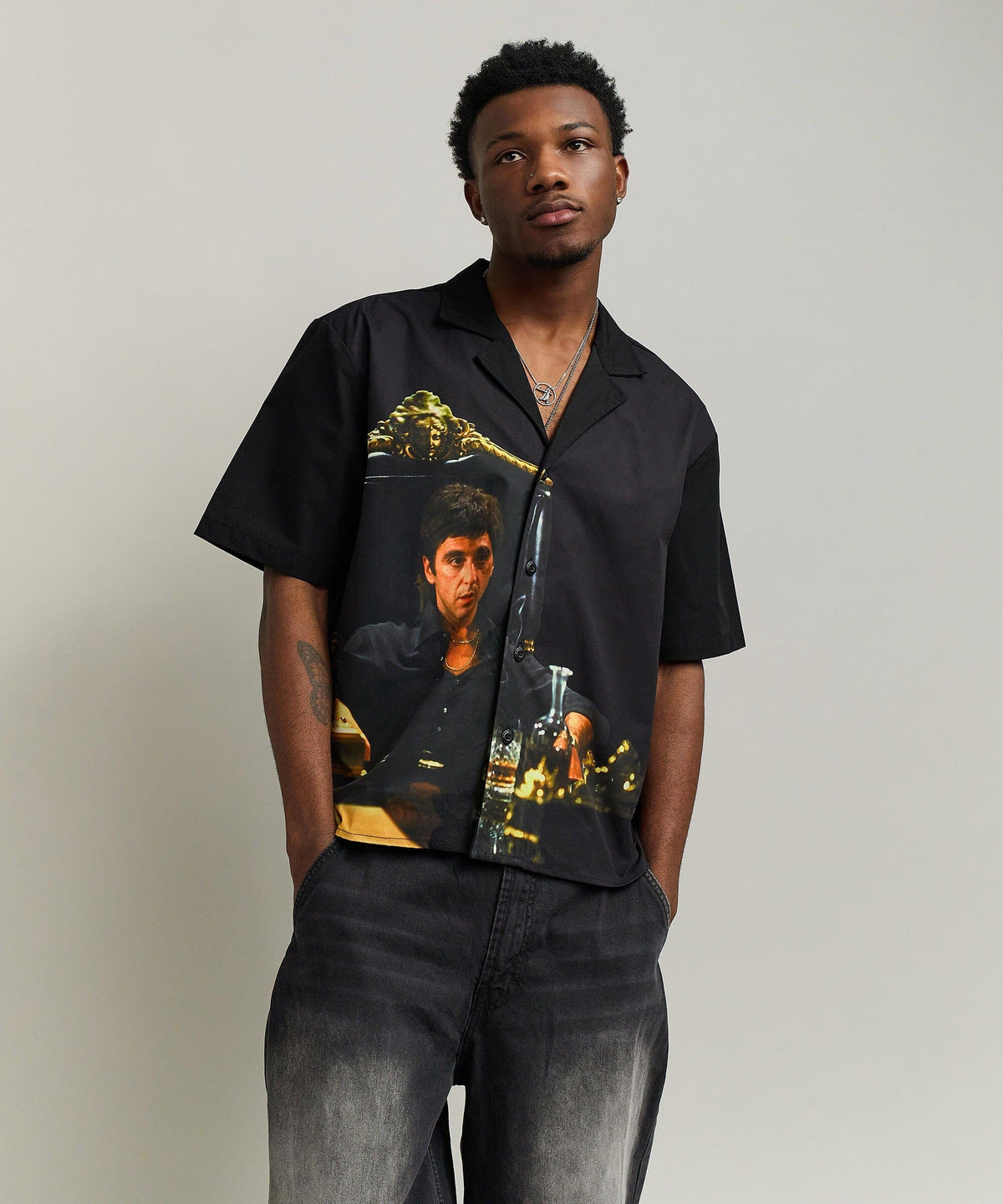 Reason Clothing Discount | Scarface Button-Down Shirt