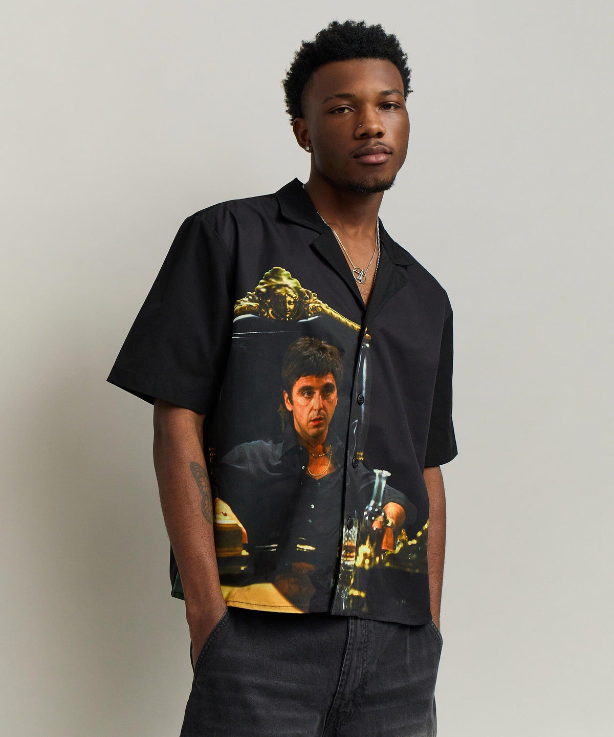 Reason Clothing Discount | Scarface Button-Down Shirt