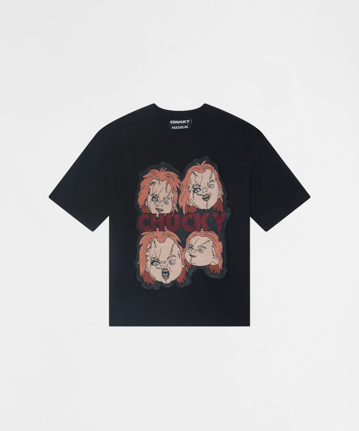 Reason Clothing Discount | Chucky Faces Tapestry Short Sleeve Tee - Black