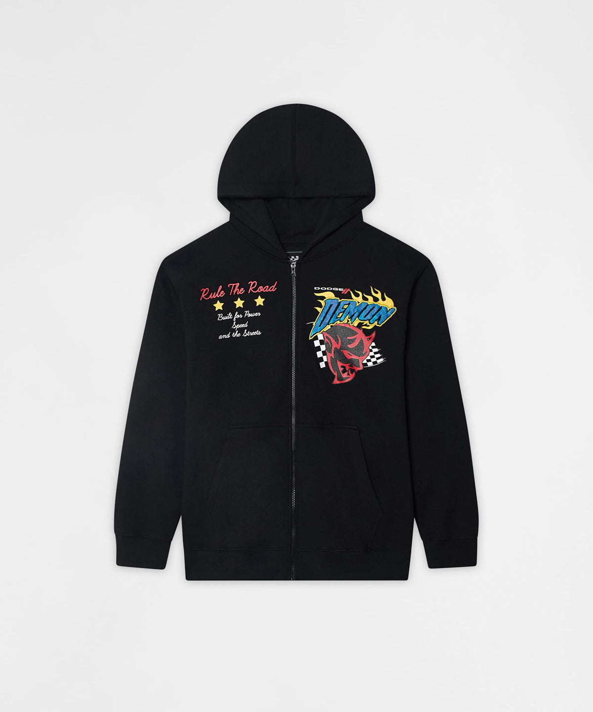 Reason Clothing Trending | Dodge Demon Full Zip Hoodie - Black