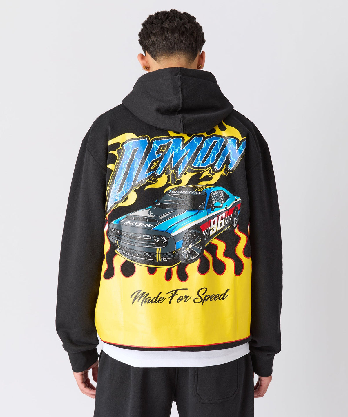 Reason Clothing Trending | Dodge Demon Full Zip Hoodie - Black