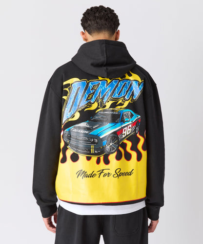 Reason Clothing Trending | Dodge Demon Full Zip Hoodie - Black