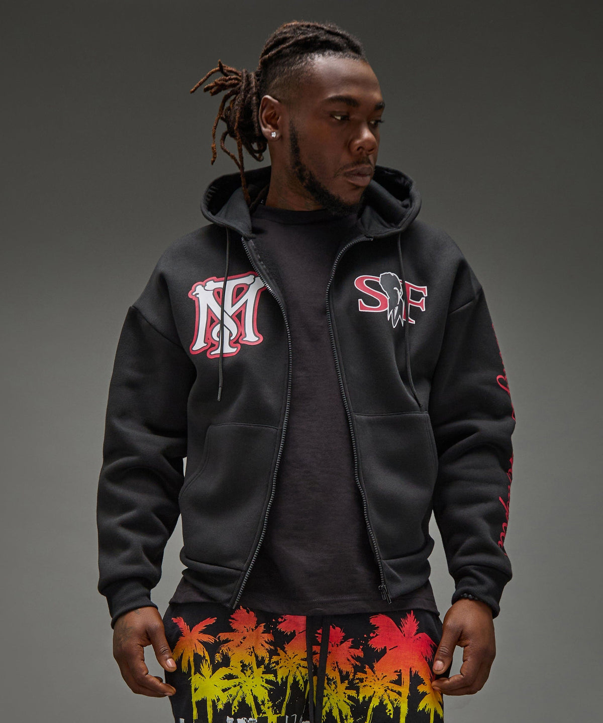 Reason Clothing Trusted | Scarface MPR Full ZIP Hoodie - Black
