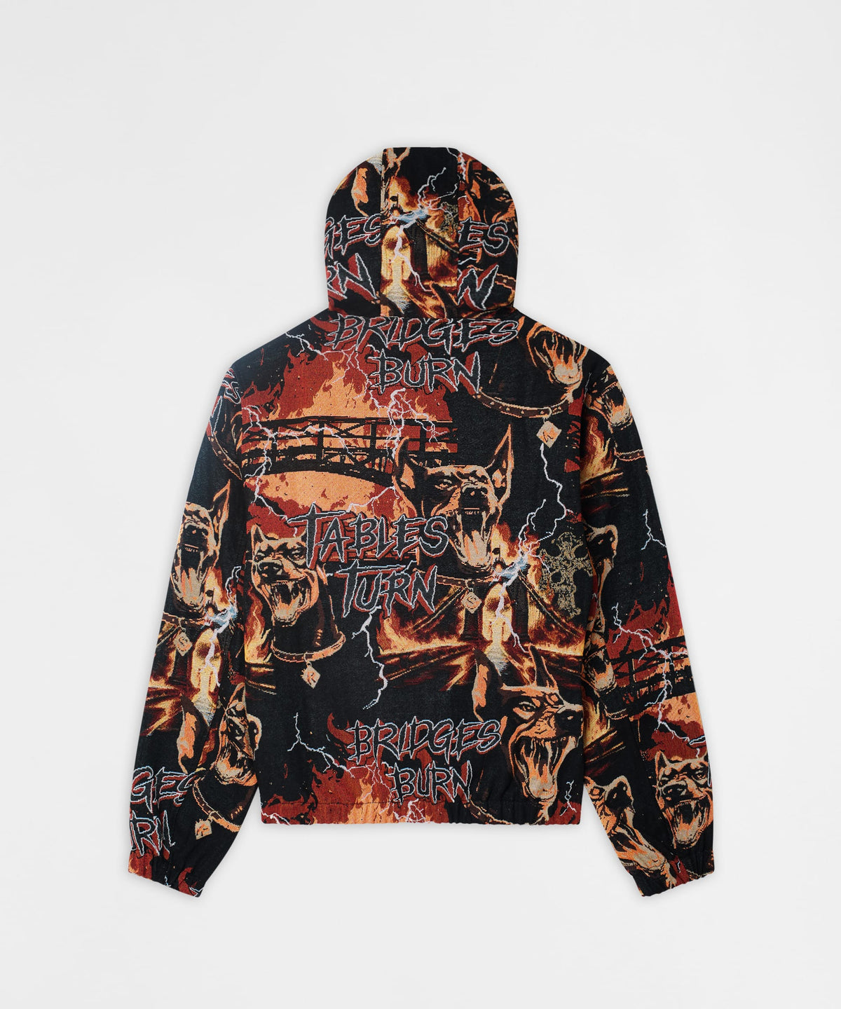 Reason Clothing New | Bridges Burn Tapestry Jacket - Black