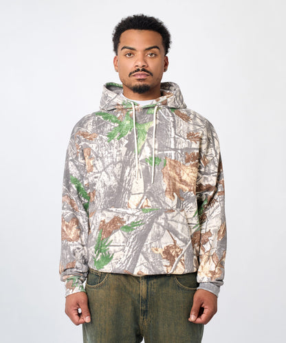 Reason Clothing Classic | Essential Pull Over Boxy Fit Hoodie - White Tree