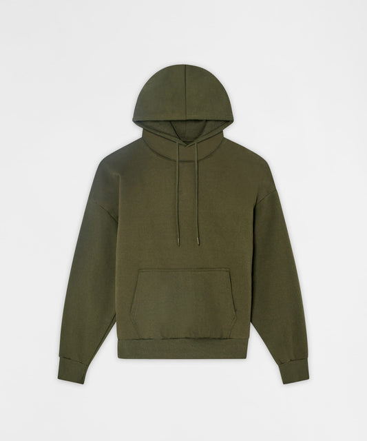Reason Clothing Trusted | Essential Pull Over Boxy Fit Hoodie - Olive Green