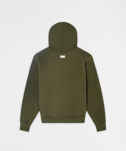 Reason Clothing Trusted | Essential Pull Over Boxy Fit Hoodie - Olive Green