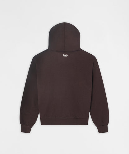 Reason Clothing Popular | Essential Pull Over Boxy Fit Hoodie - Brown