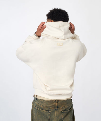 Reason Clothing Latest | Essential Pull Over Boxy Fit Hoodie - Cream